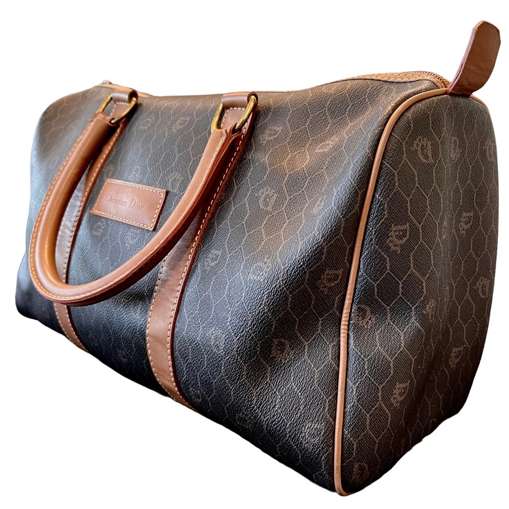 Christian Dior Vintage Honeycomb Boston Bag - Picture 7 of 12
